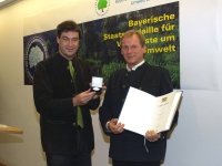 rechts Herr Christoph Fischer und links Herr Staatsminister Dr. Söder