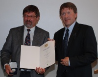 Karl Friedrich Sinner mit Amtschef Wolfgang Lazik
