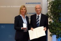 Aushändigung des Bundesverdienstkreuzes an Herrn Johann Bauch am 12.01.2016
