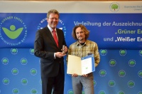 Marc Baumgart und Staatsminister Dr. Marcel Huber