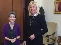 Die Bayerische Umweltministerin Ulrike Scharf tauschte sich bei einem Klimagespräch im Vatikan mit Staatssekretärin Dr. Flaminia Giovanelli über die Folgen des Klimawandels und die Päpstliche Enzyklika ‘Laudato Si‘ aus.