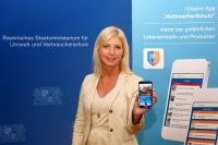 Die Bayerische Verbraucherschutzministerin Ulrike Scharf hat die neue App "VerbraucherSchutz" freigeschaltet.