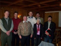 Runder Tisch zum Thema "Wildtierforschung". V.l. Michael Penn, Marco Heurich, Dr. Josef Linner, Michael Hess, Prof. Dr. Dr. Sven Herzog, Erna Dotterweich und Karl Friedrich Sinner.